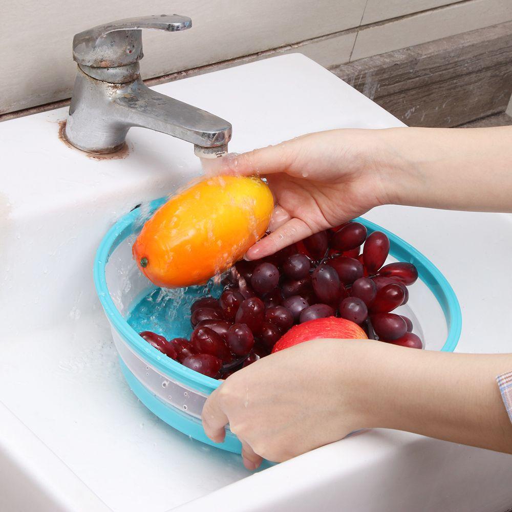 R-FLOWER Collapsible Microwave Cover Home &amp; Kitchen Fruit Vegetables Saringan Tutup Penutup Anti-Puttering Fresh-keeping