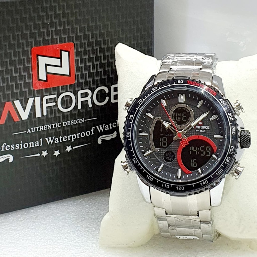 Jam Tangan Pria Naviforce NF9182 Dual Time | Jam Tangan Murah | Original Garansi Resmi.