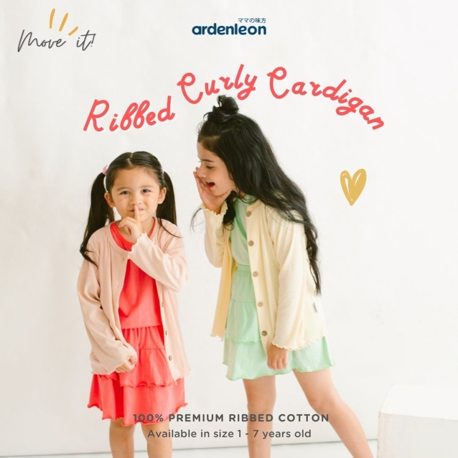 ARDENLEON Ribbed Curly Cardigan