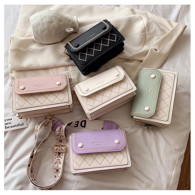 BJ15132 - BLACK/GREEN/PINK/PURPLE - TAS SALE SLEMPANG BOX TALI PANJANG LILAC TAS WANITA FASHION IMPORT TERMURAH TERLARIS TERBARU BAGSTORE JAKARTA TAS BATAM ZCJ2240 LT1308 GT1640 BQ2765 ELJ5132 JT1950 CR7407