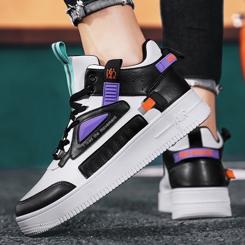 TBIG [COD] Sepatu Pria Import THEBOOTNEW Model High Top Ankle Sepatu Sekolah Kuliah Kerja Santai