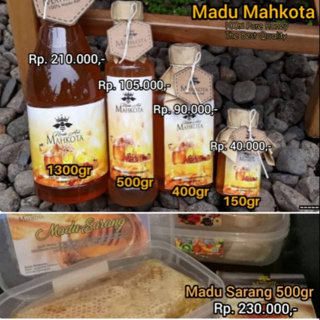 

Madu asli "MAHKOTA" (Kemasan 1300gr)