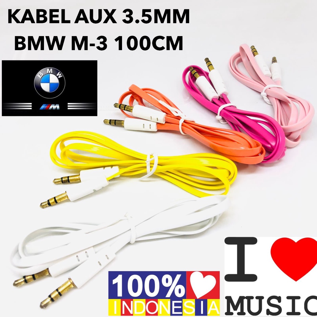 MINIGO Kabel Aux Jack 3.5mm Male to Male Audio Cable For Microphone Mic Ws858 1x1, 2x1transparan, 2x1 solid