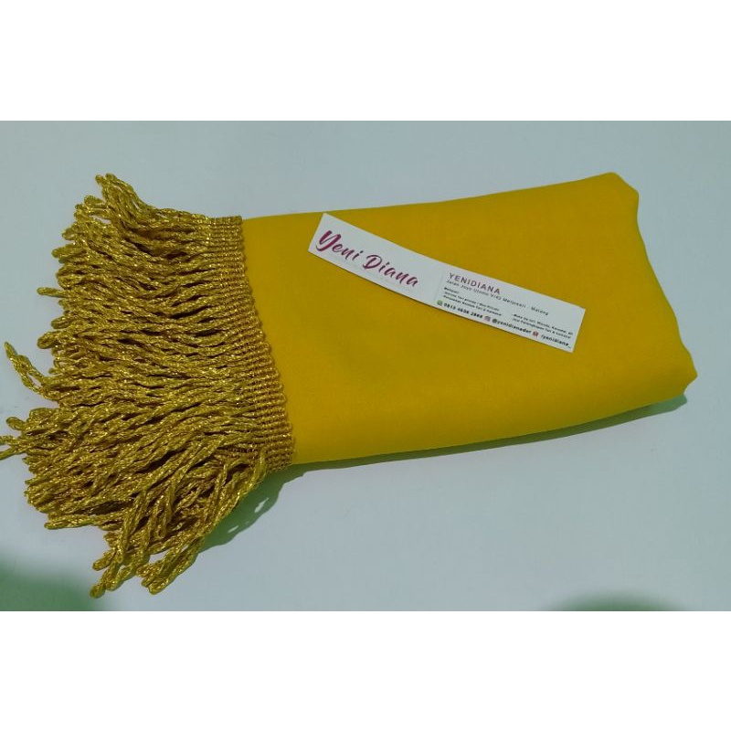 Sampur Tari / Selendang Tari Renda Emas-Kuning