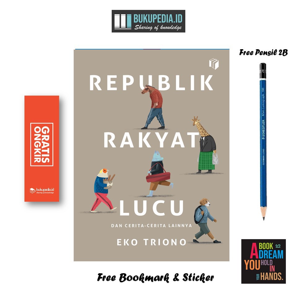 

BUKU REPUBLIK RAKYAT LUCU - SHIRAMEDIA- (BONUS PENSIL 2B, BOOKMARK, STIKER)