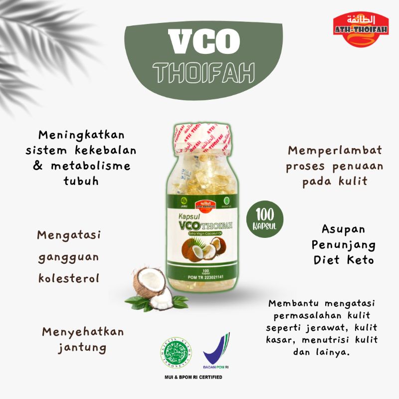 

VIRGIN COCONUT OIL ATTHOIFAH VCO MINYAK KELAPA GRADE A