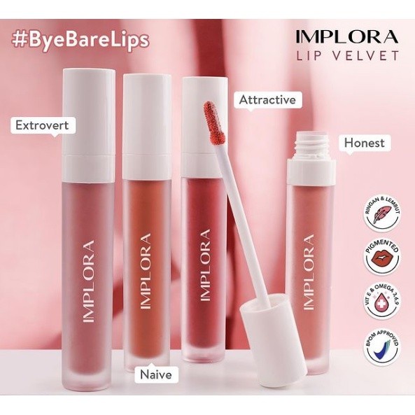 BELLA - [ IMPLORA ] LIP VELVET MATTE CREAM | SMOOTH &amp; LIGHT ORIGINAL