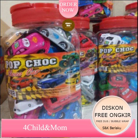 

Coklat Pop Choc Choco Car Snack Cemilan 1 Toples Isi 40 pcs