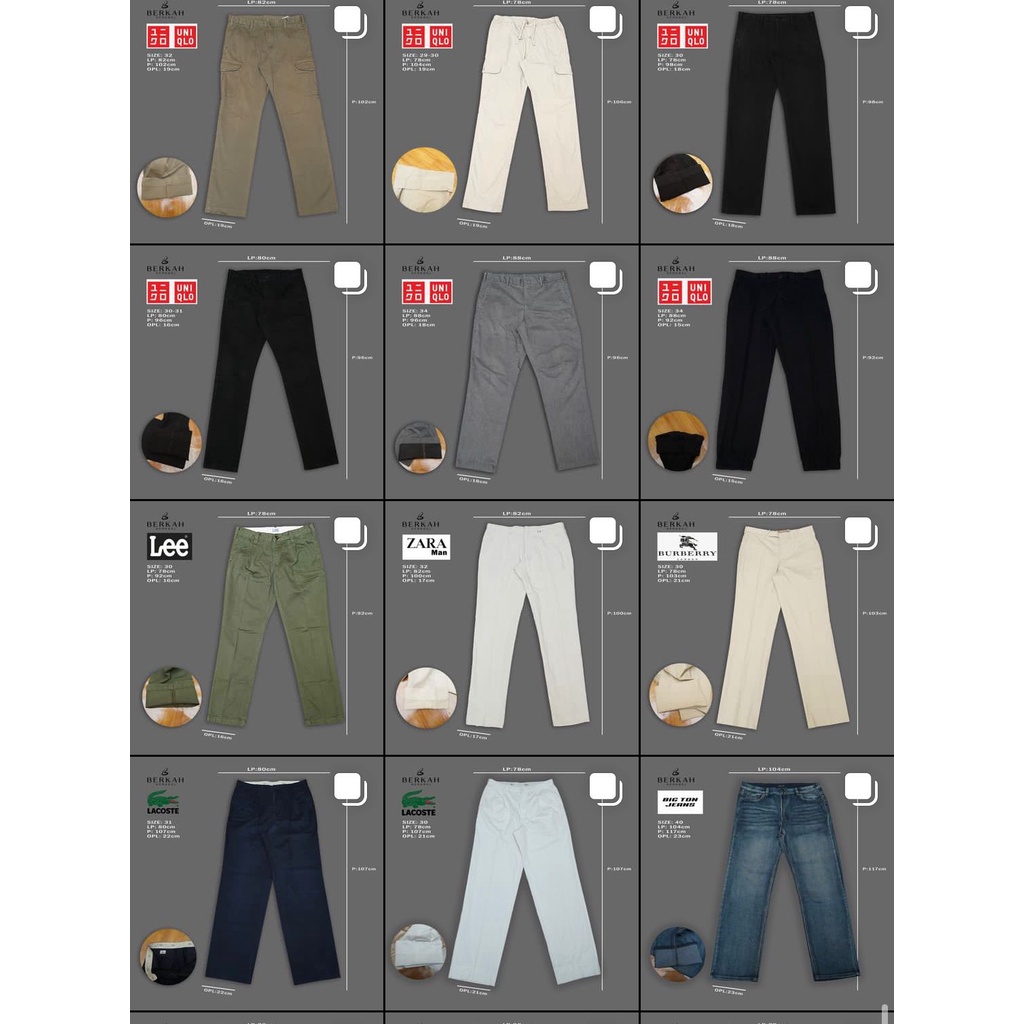 CELANA JEANS SECOND / PRELOVED  SIZE 30-32