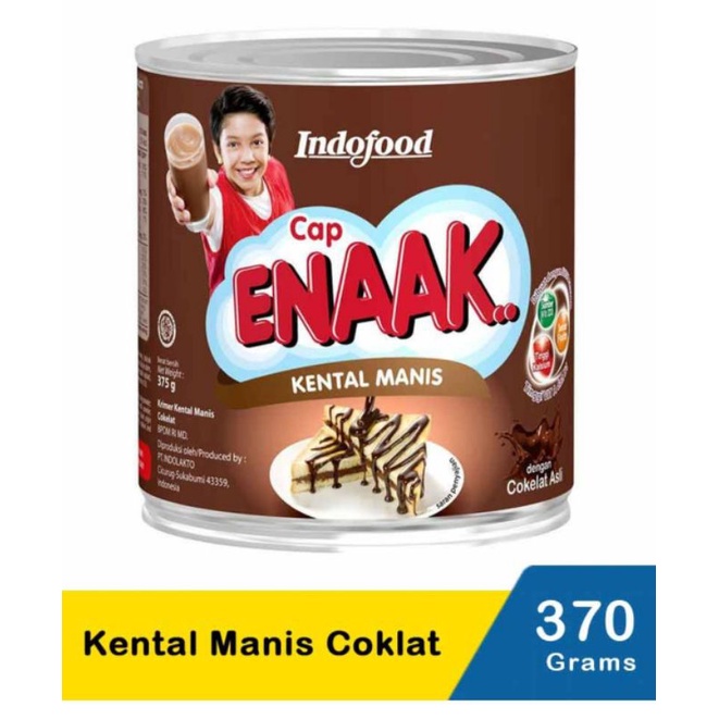 

Susu kental manis coklat Cap ENAK 370 grm