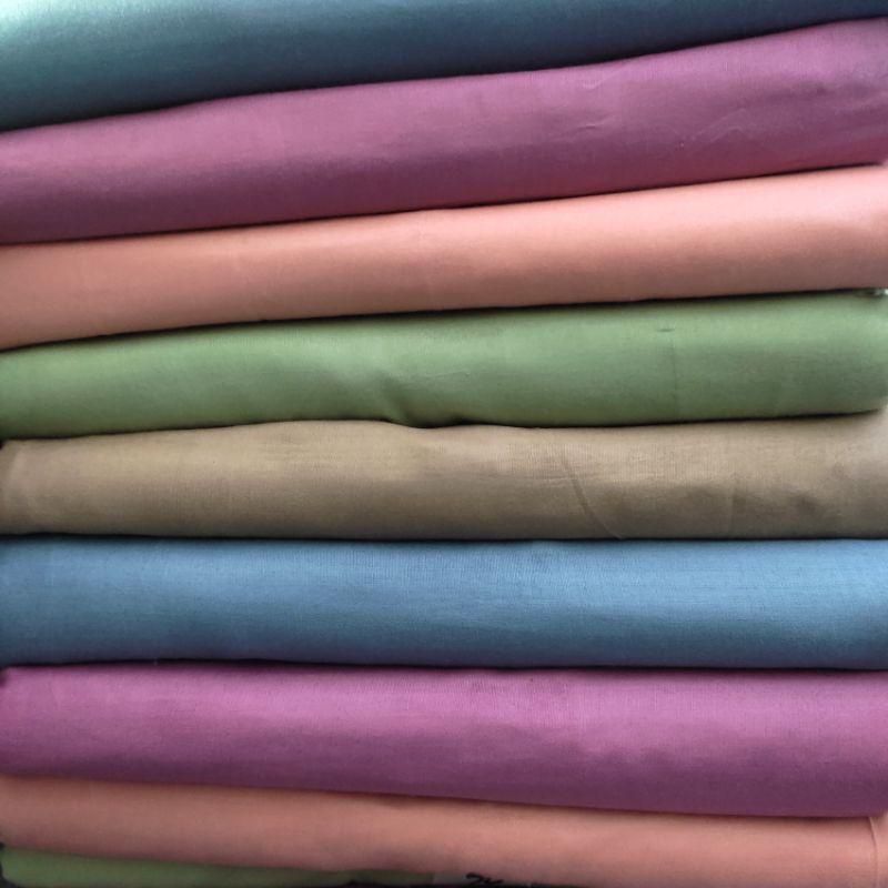 Kain Rayon Polos / Rayon Polos Bahan Mukena/Variasi dll (harga per 0,5m)