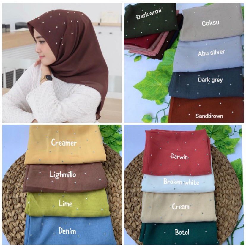 Jilbab Bella Swarovski | Hijab Bella Square swarovski hijab segiempat swarovski jilbab segiempat swa