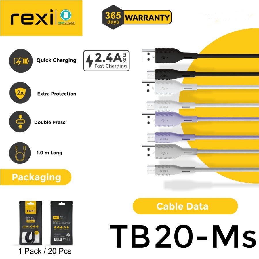 KABEL MICRO REXI QUICK CHARGE 2.4A TB20-MS