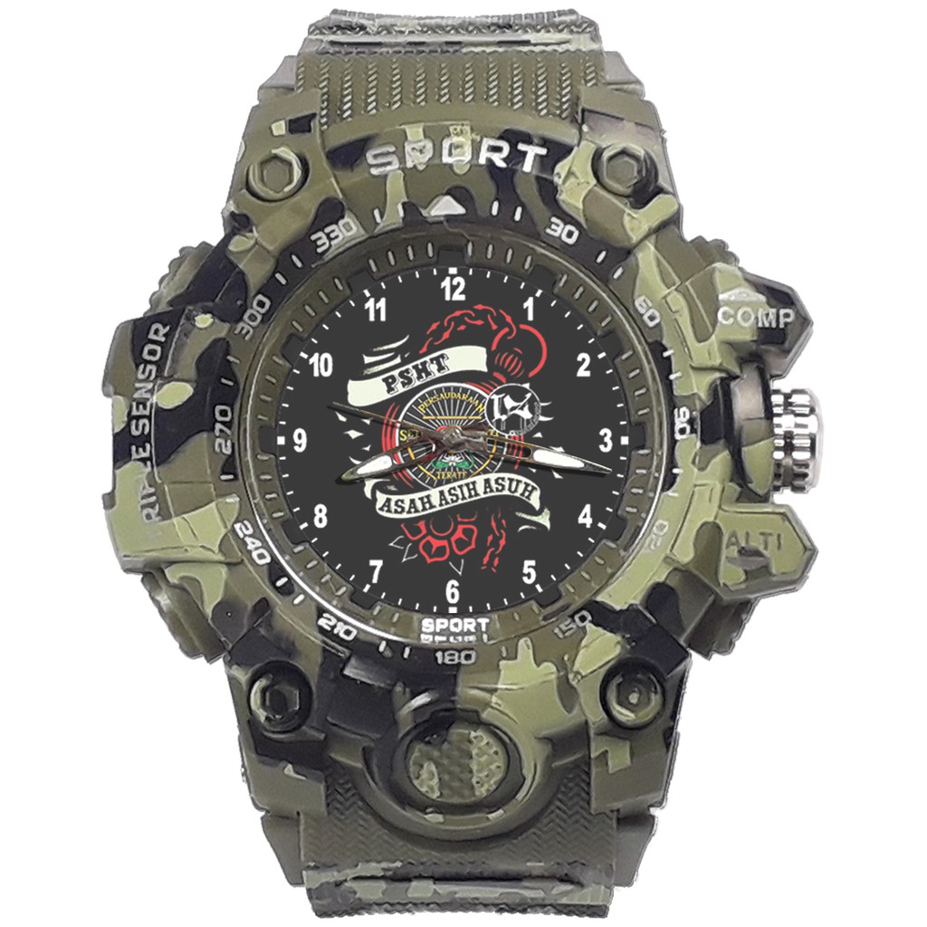 {Istimewa} Jam Tangan PERSAUDARAAN SETIA HATI TERATE - SH 13 Hijau Army Water Resistant