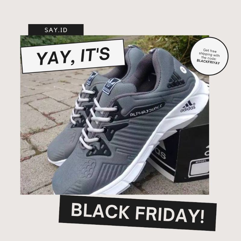 sepatu pria wanita sepatu running sepatu joging adidas promo