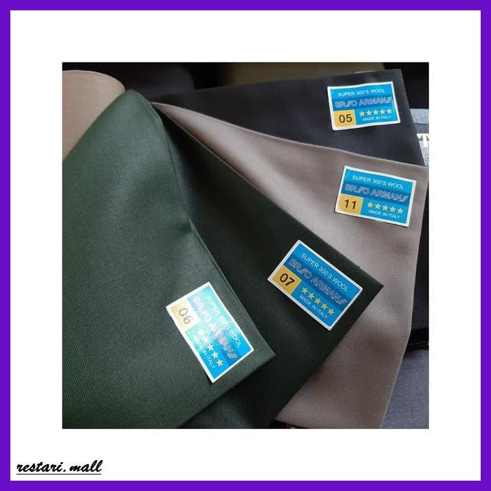 ODEXUTAIRP- KAIN CELANA_JAS BRIVIO ARMANI SUPER WOOL 300'S MADE IN ITALY -ORIGINAL.