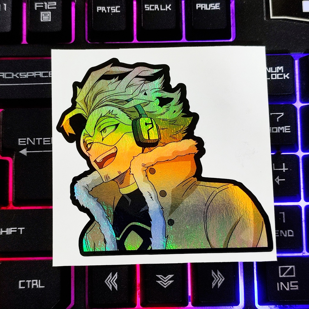 STICKER STIKER HOLOGRAM ANIME - HAWKS BOKU NO HERO AKADEMIA  - STIKER ANIME HOLOGRAM