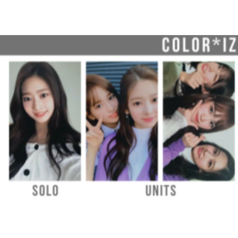 photocard pc minju izone coloriz color*iz unit jinjoo ssamjinjoo minjoo kimminju kimminjoo iz*one