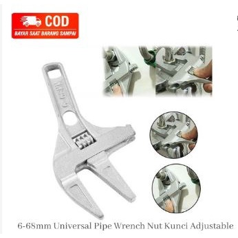 KUNCI INGGRIS Adjustable Wrench Kunci Serbaguna 6'' / Kunci Ledeng 6 Inch Kunci Bago Kunci Pipa 6-68mm Universal Sanitary Adjustable Wrench Spanner