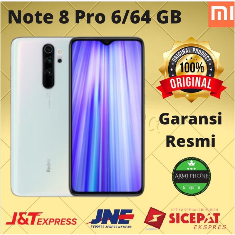 XIAOMI REDMI NOTE 8 PRO 6/64 GARANSI RESMI