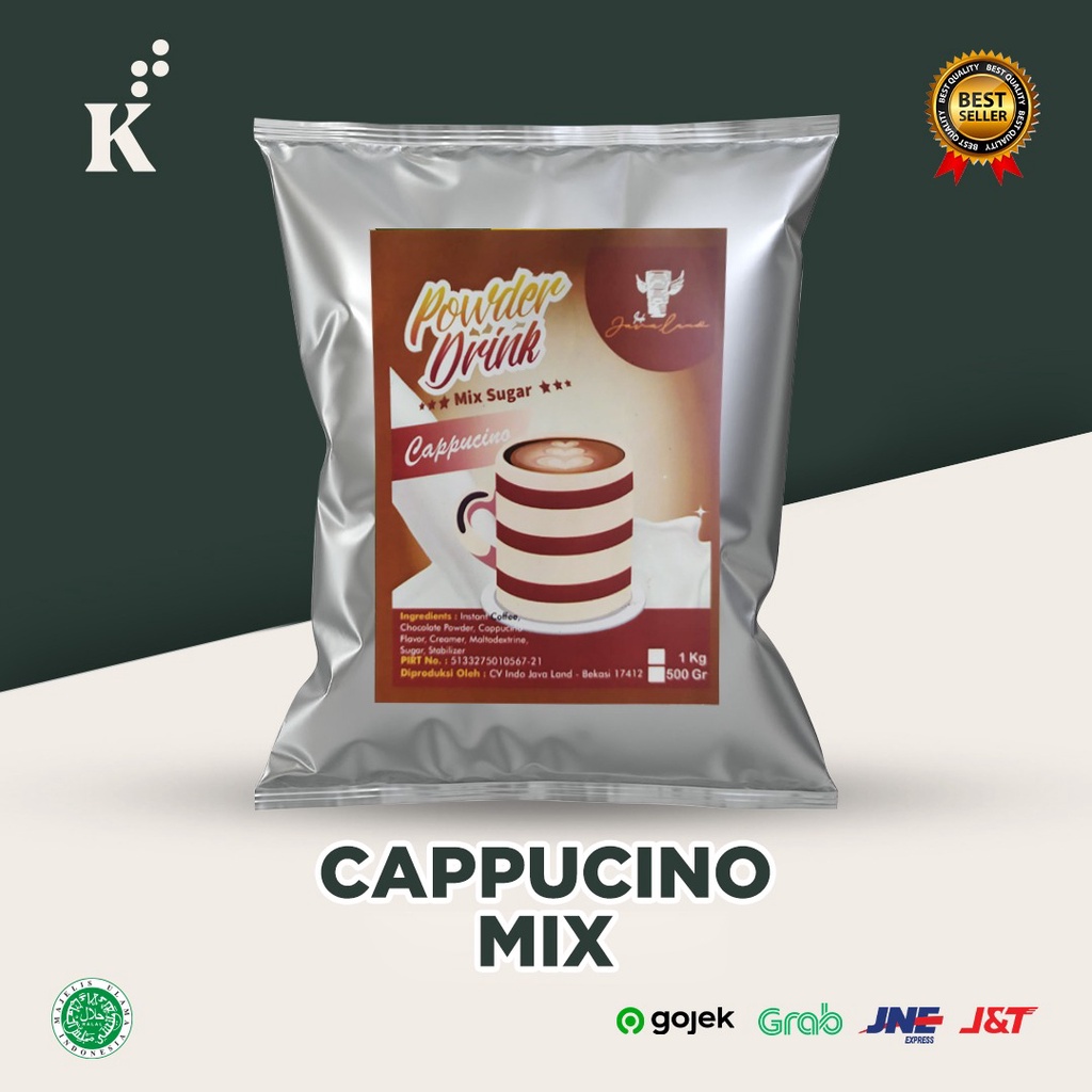 Bubuk Minuman Bubble Drink Powder Rasa Cappucino Mix Sugar 1 KG Javaland