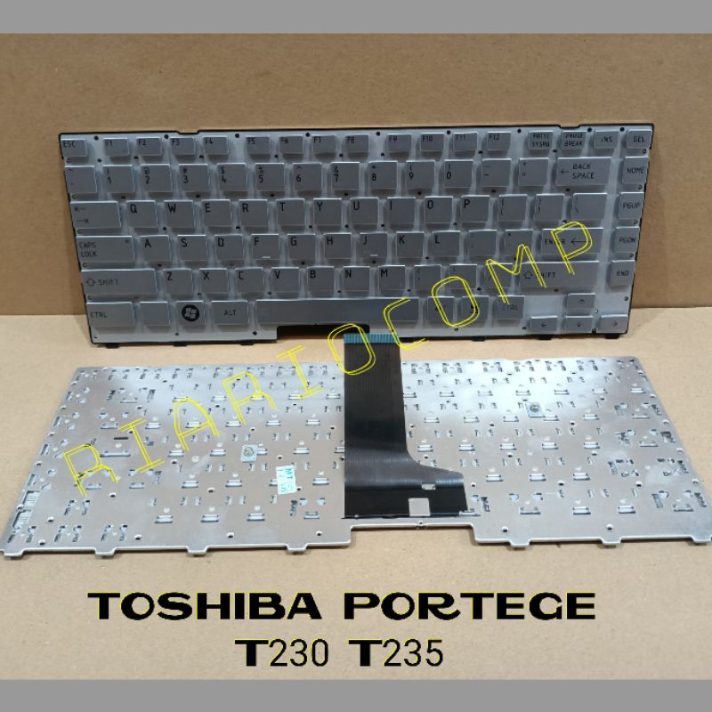 KEYBOARD TOSHIBA PORTEGE T230 T235 SILVER