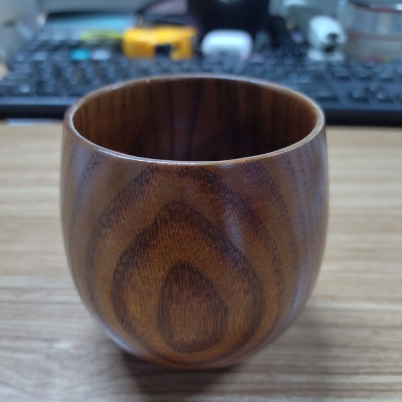 Gelas Kayu Cangkir Mug Unik Elegan Wooden Natural Cup