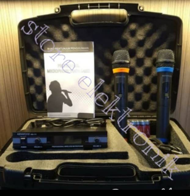 microphones Kenwood Wireless KN 111 Vocal Set Artist UHF