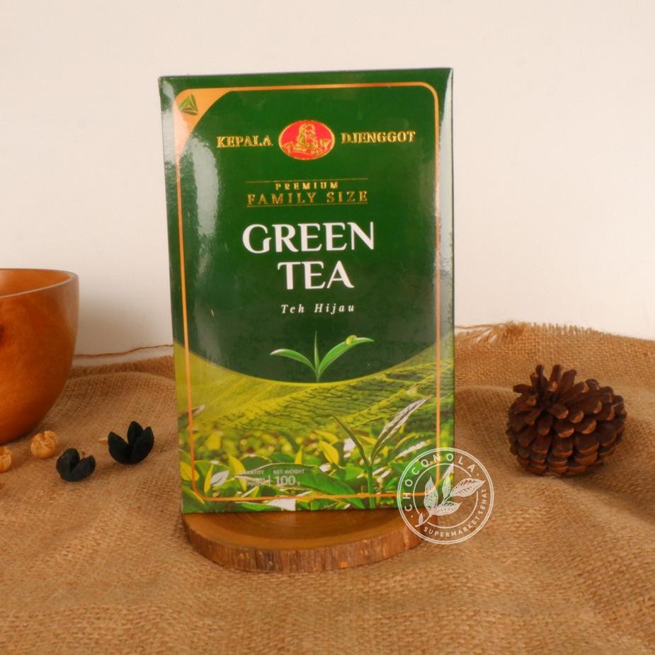 

(kode-1272) Teh Hijau Green Tea Kepala Djenggot Jenggot Premium Family Size 100 gr ,,