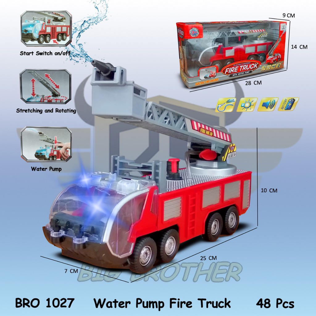 PROMO BRO1026 BRO1027 Mainan Anak Mobil Mobilan Pemadam Kebakaran Fire Truck BIGBROTHER