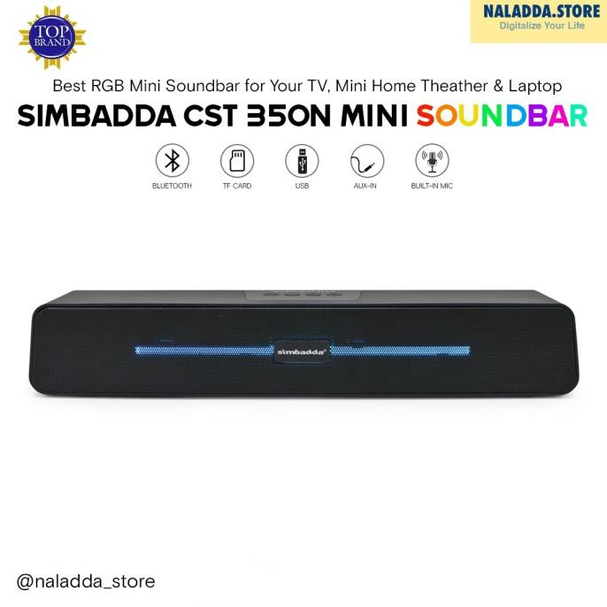 Jual Simbadda Cst N Mini Speaker Bluetooth Soundbar Portable Super Bass Shopee Indonesia