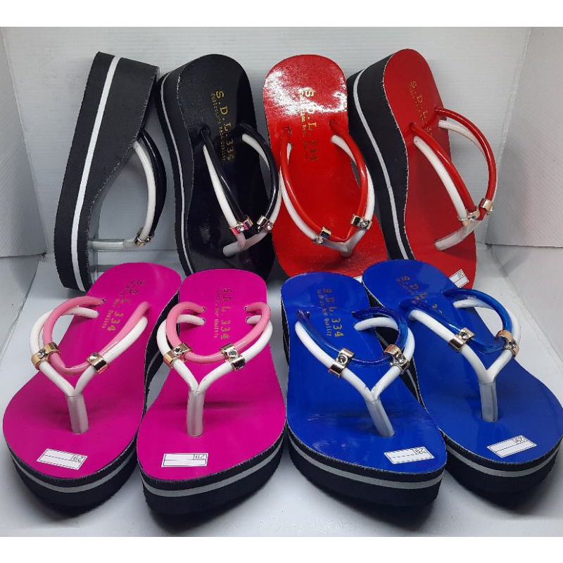 sandal wedges anak jepit D2 selang 26/35