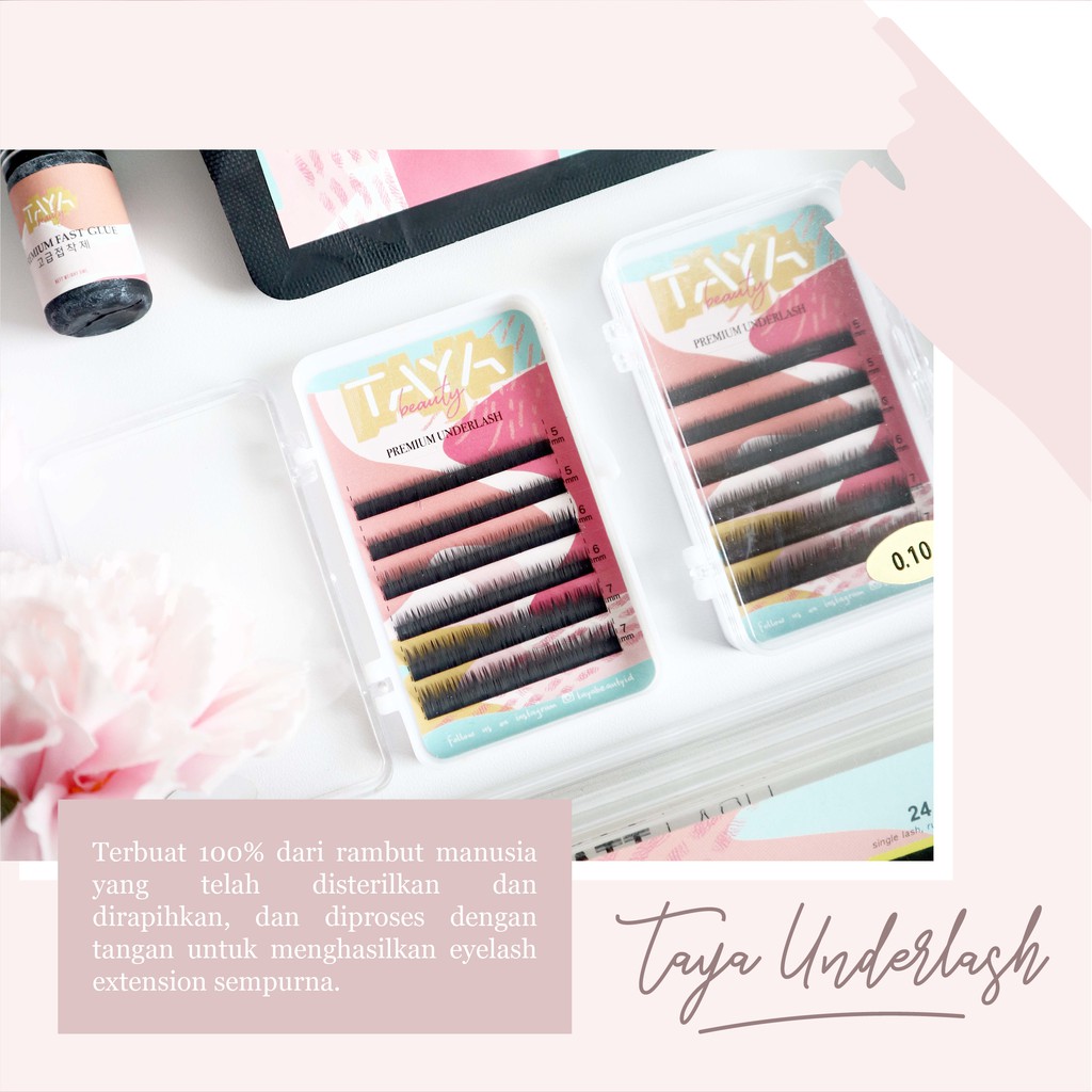 TAYA UNDERLASH PREMIUM REAL HAIR FOR EYELASH EXTENSION