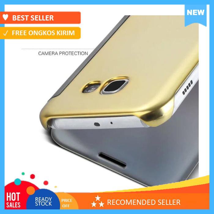 Flip mirror cover case clear view samsung galaxy c9 pro c9pro