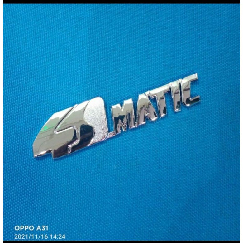 Emblem Logo Tulisan 4Matic Avanza Xenia Chrome