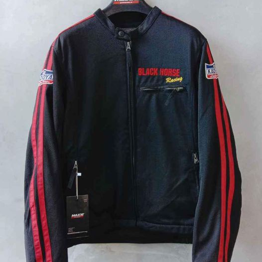 Jaket motor kadoya - Black horse