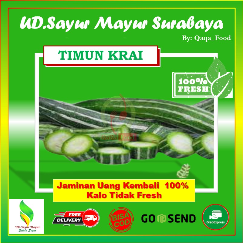 

TIMUN Krai Segar fresh sayuran sayuran sayur segar murah 250 Gram - UD065