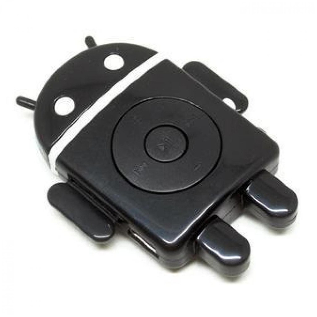 Terlaris Android Robot Mp3 Player Tf Card With Small Clip