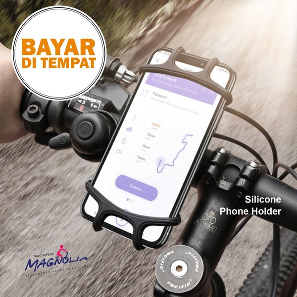Holder Handphone Fleksibel Holder HP di Sepeda Tempat Buat Taruh HP di Sepeda Treadmill Stroller