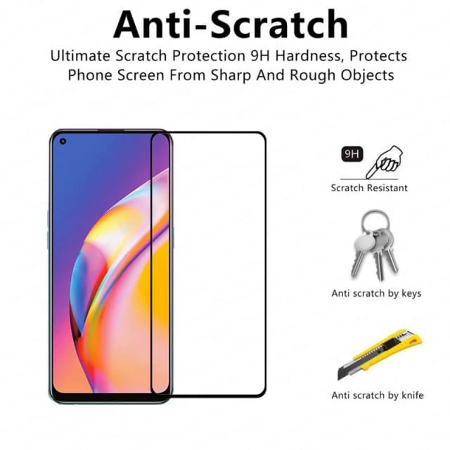 OPPO RENO 5F RENO5 F TEMPERED GLASS 2IN1 FULL LAYAR DAN KAMERA