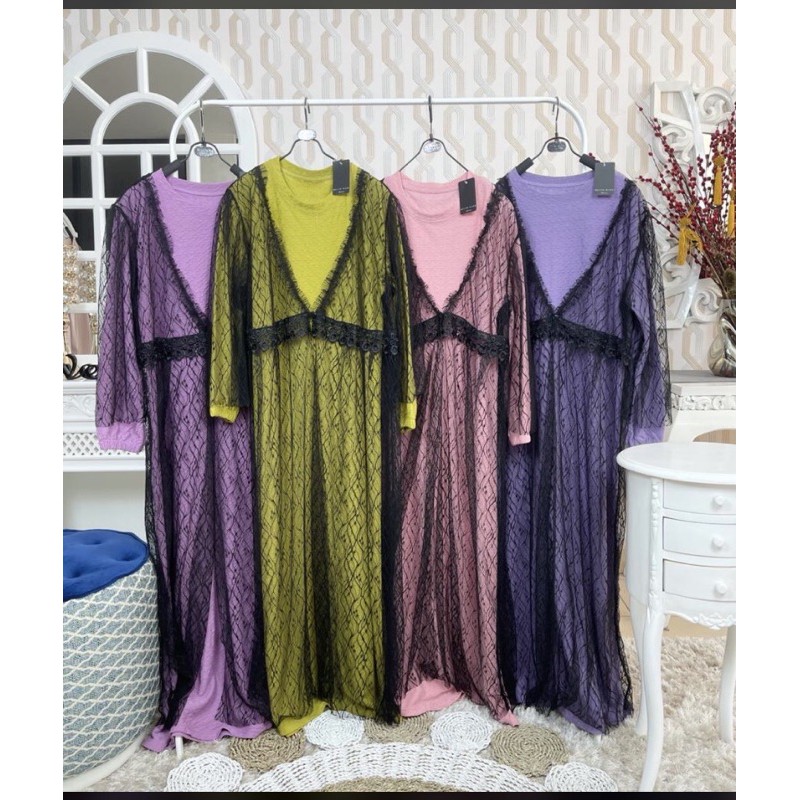 gamis Meiji outer hitam