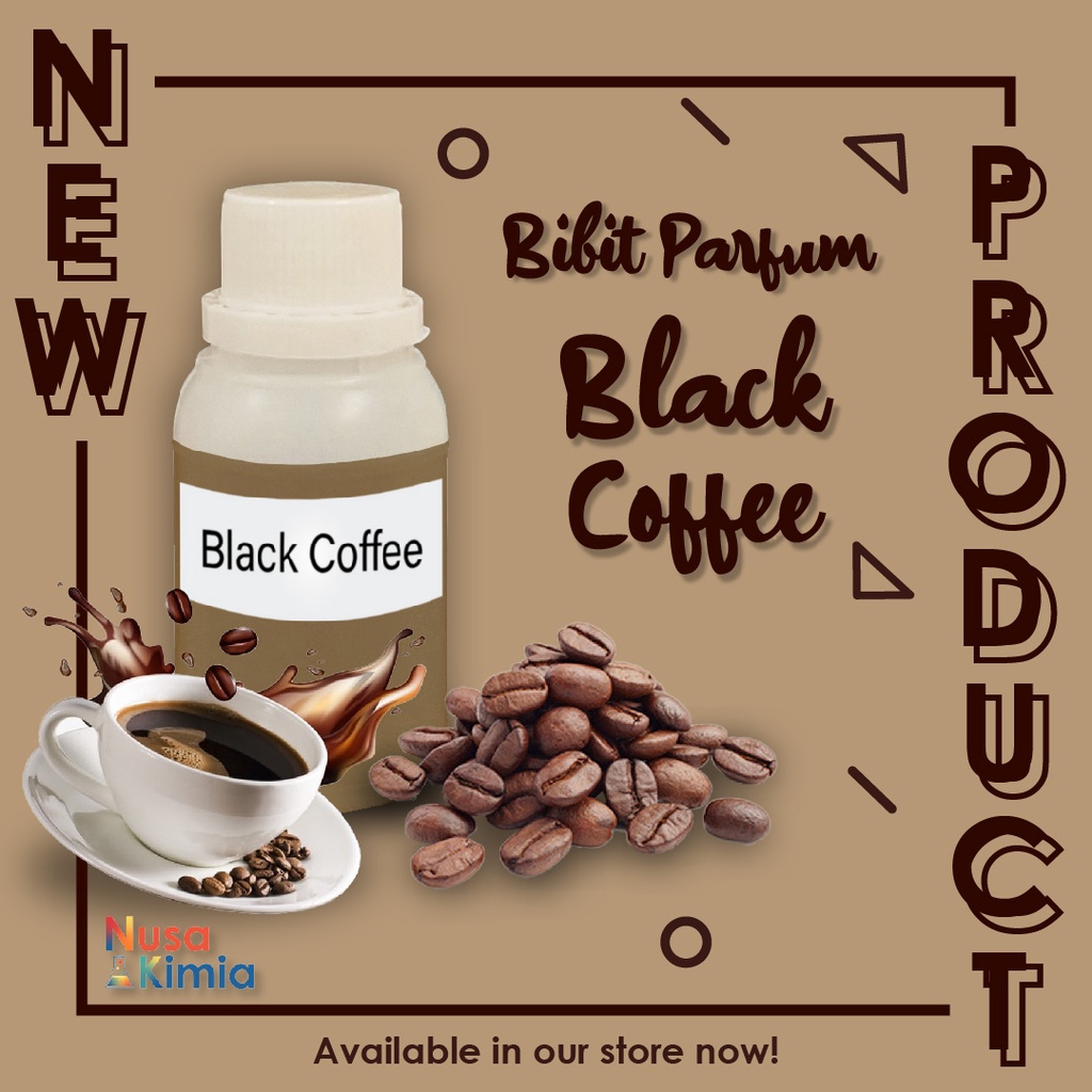 Bibit Parfum Black Coffee / Aroma Kopi Hitam 100 ml