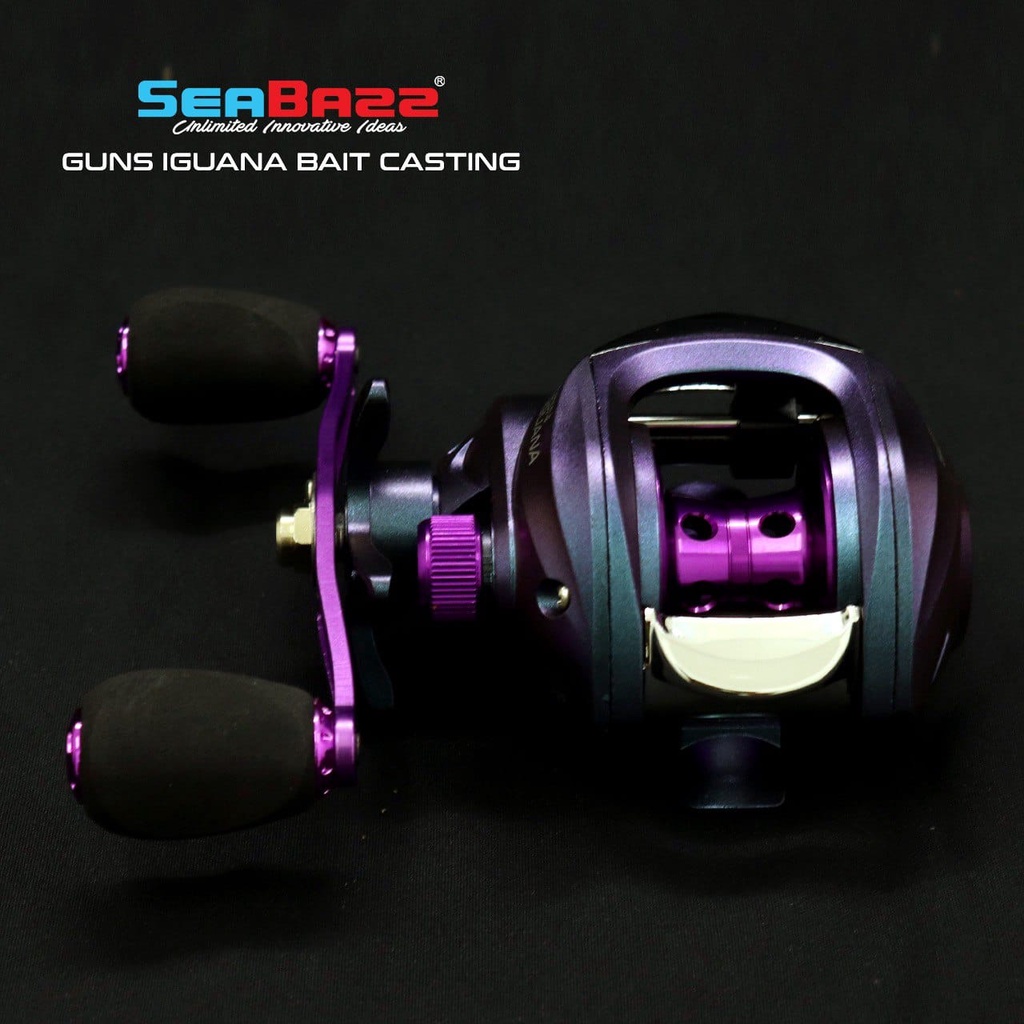 Reel BC / BAITCASTING SEABAZZ GUNS IGUANA (LEFT HANDLE)