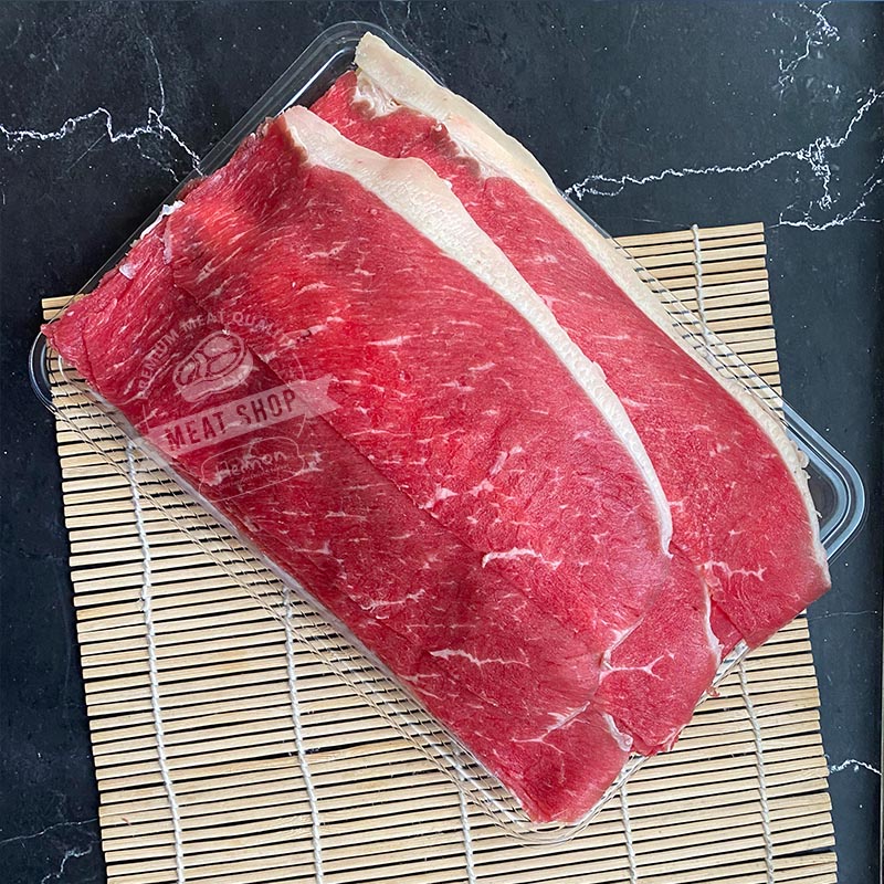 

Daging Sapi AUS Sliced Beef Sukiyaki Yakiniku Shabu-Shabu Beef - Low Fat