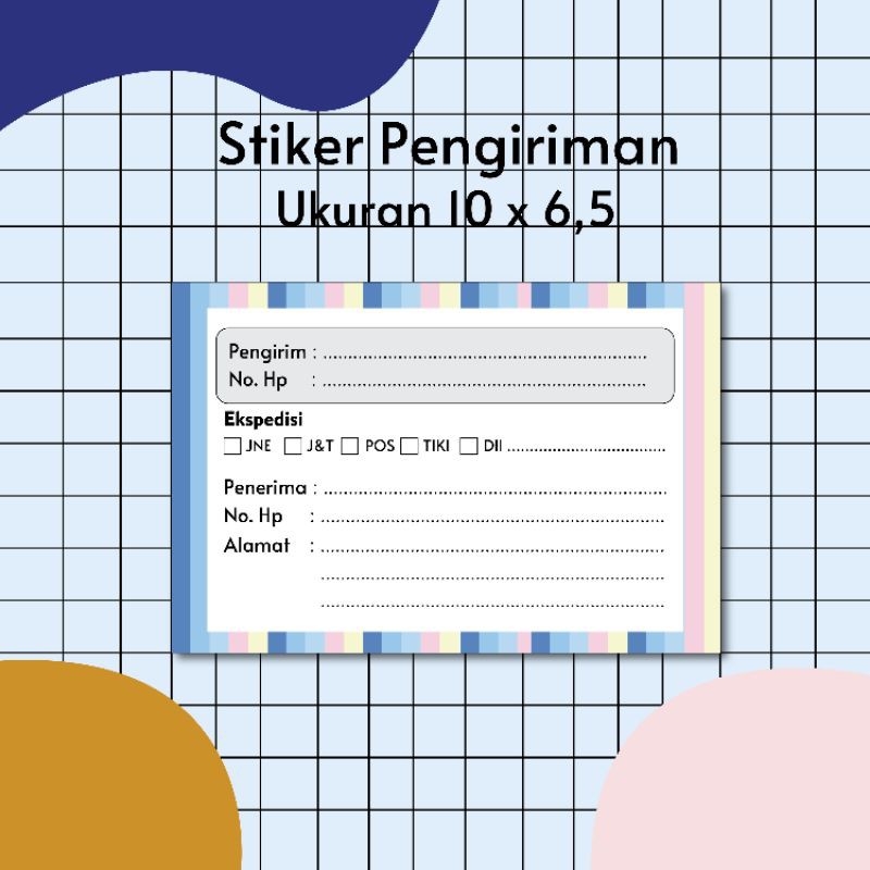 

STICKER PENGIRIMAN OLSHOP MURAH MOTIF RAINBOW