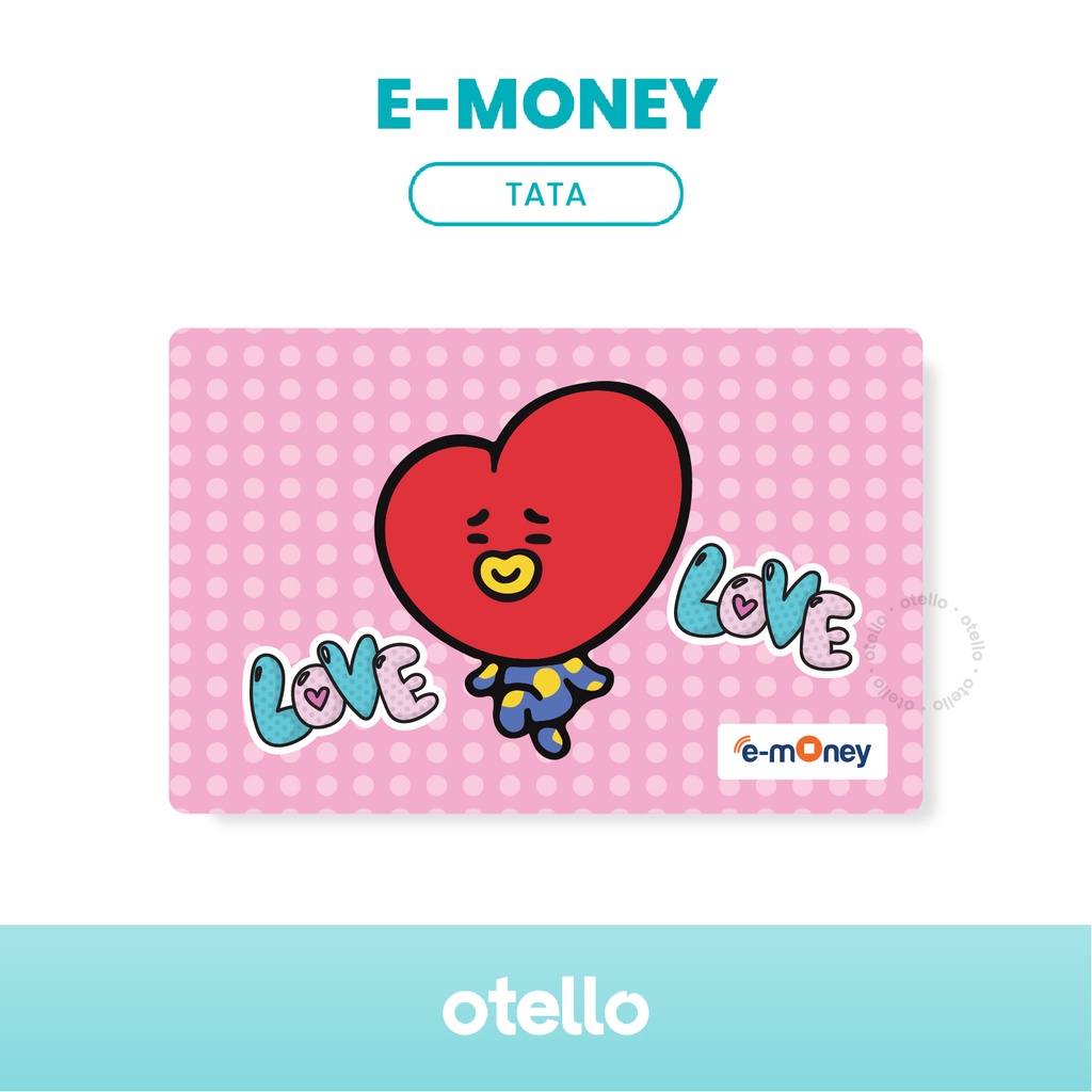 Otello Kartu E-Money BT21 eMoney Card BTS eToll Mandiri Army Bangtan E Toll Custom E Money Mandiri