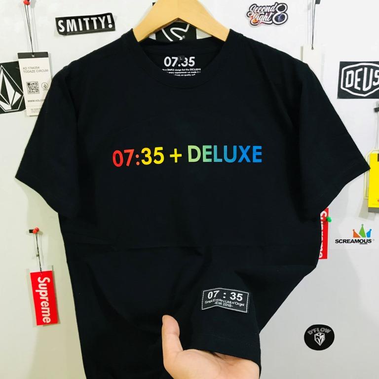 T SHIRT Hitam SMITTY 07:35 Big Size ORIGINAL COTTON REAKTIF 24s (USA)