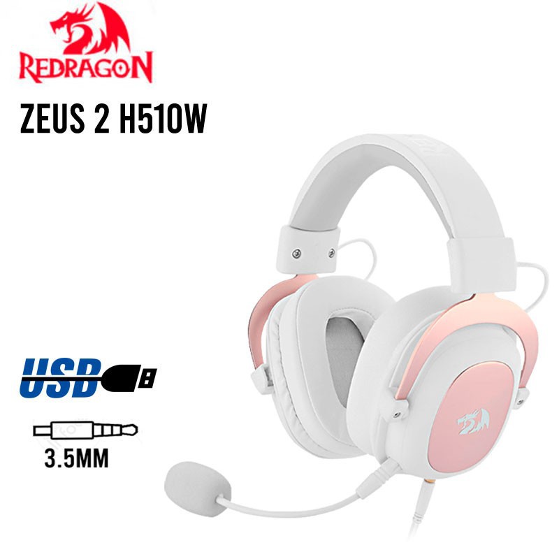 Headset Gaming Redragon USB 7.1 with detachable microphone ZEUS 2 H510