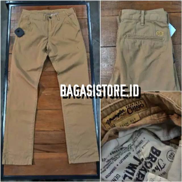 Celana pria chino wrangler original