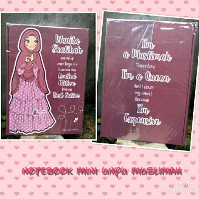 Notebook mini muslimah